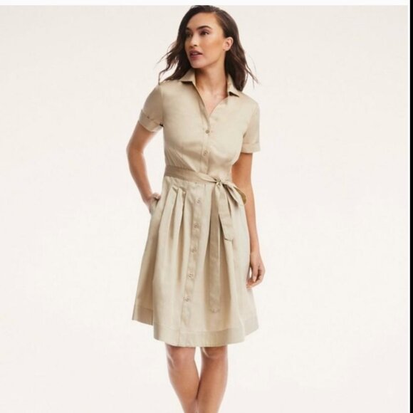 Brooks Brothers Red Belted Shirt Dress with Pockets❣️ Like New - Picture 3 of 12